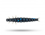 High5Lures Larva - Black Blue Flakes High5Lures Larva - Black Blue Flakes